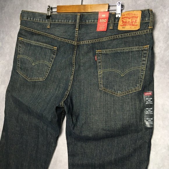 Levis Mens 550 Relaxed Fit Blue Jeans size 44x29 Tapered Leg Denim NEW w Tags - Picture 11 of 16